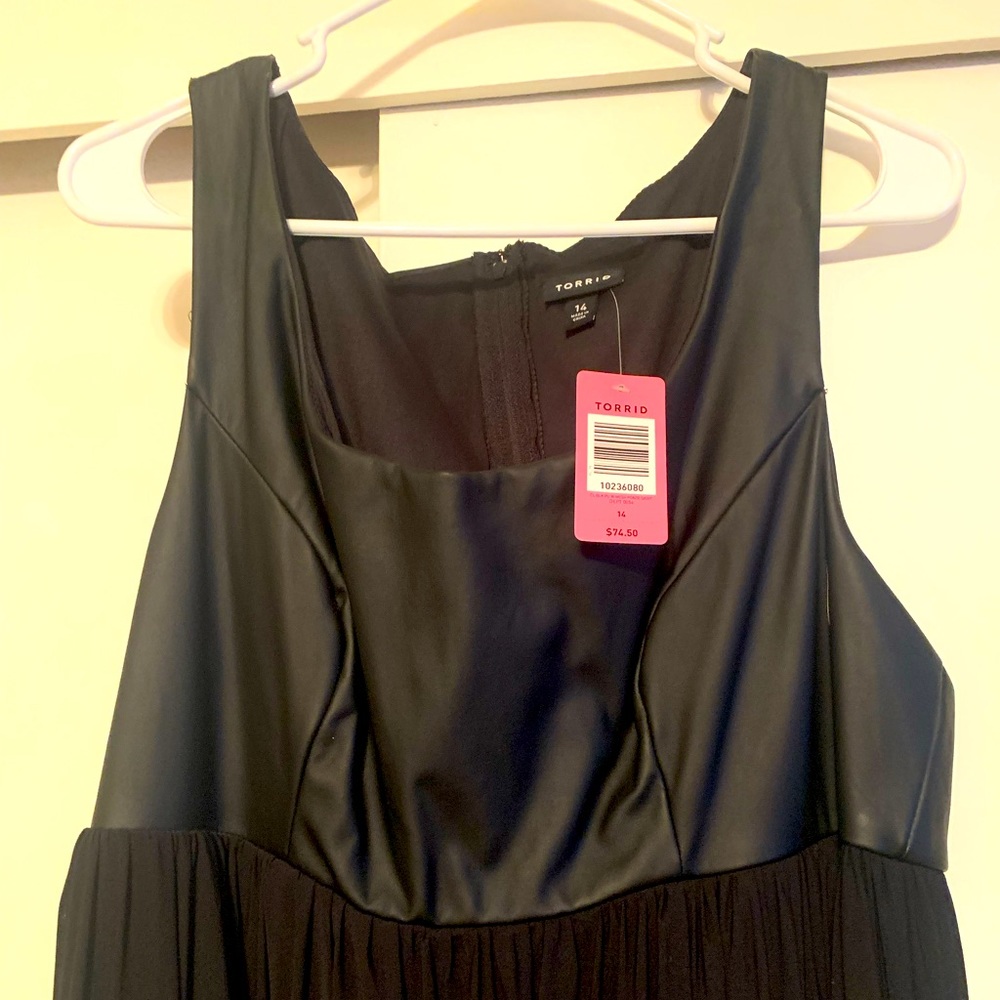 Black dress with mesh pointe skirt